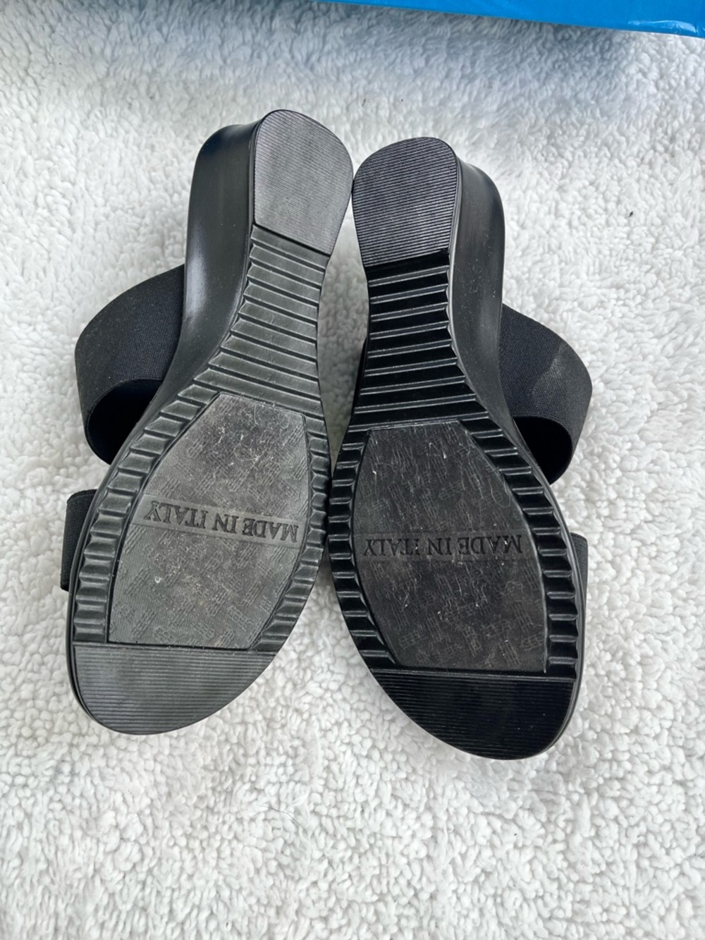 Women’s Black Slide In Sandal Size 6.5 Italian Shoemakers Summer Casual-Dressy - Picture 5 of 10
